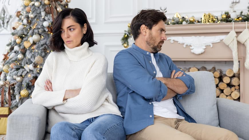 Paare und Familien Streiten sich an Weihnachten – das ist keine Seltenheit