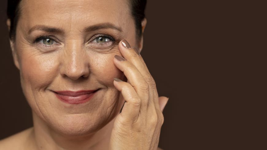 Was wirklich gegen Augenfalten hilft? Wir verraten dir die besten Tools und Wirkstoffe. Ältere Frau lächelt