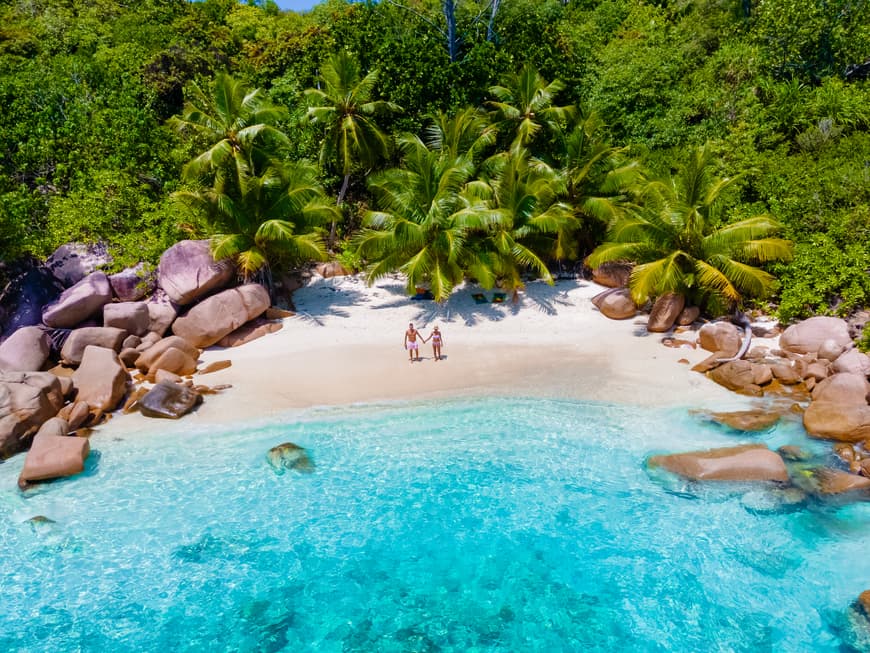 Die Seychellen punkten mit traumhaften Stränden. Strand Seychellen